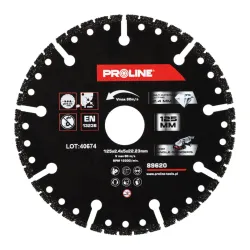 
                  PROLINE Tarcza diamentowa do cięcia multi-materiał 125x2,4x22,23 mm 89620